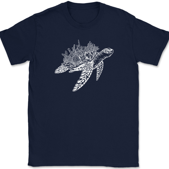 Turtle Coral Shell T-Shirt Funny Humor Novelty Tee gallery