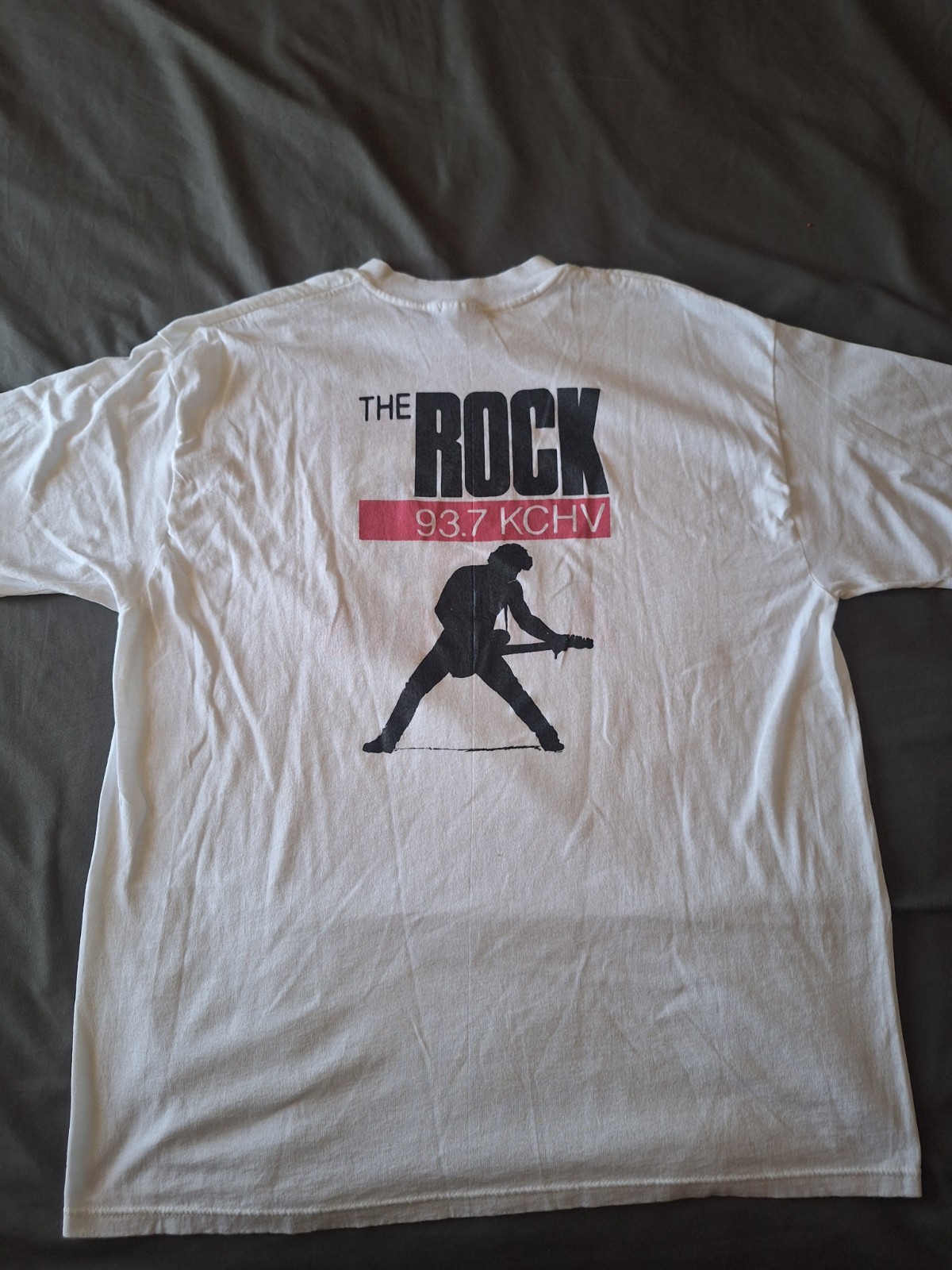 Vintage Palm Springs Angels The Rock 93.7 KCHV T-Shirt XL Made USA Double Sided gallery