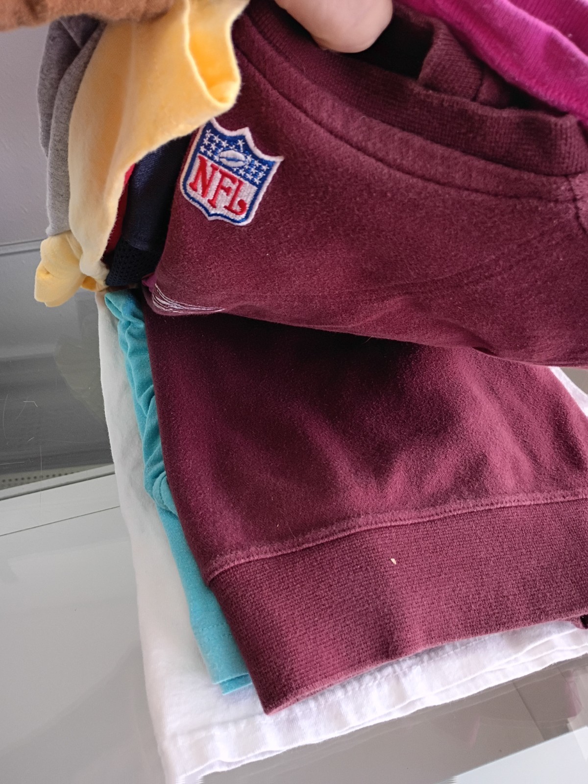 Lot Of 5 Pounds Mix Color Fibers Large To XL T Shirts Multiple Types Men's And W gallery