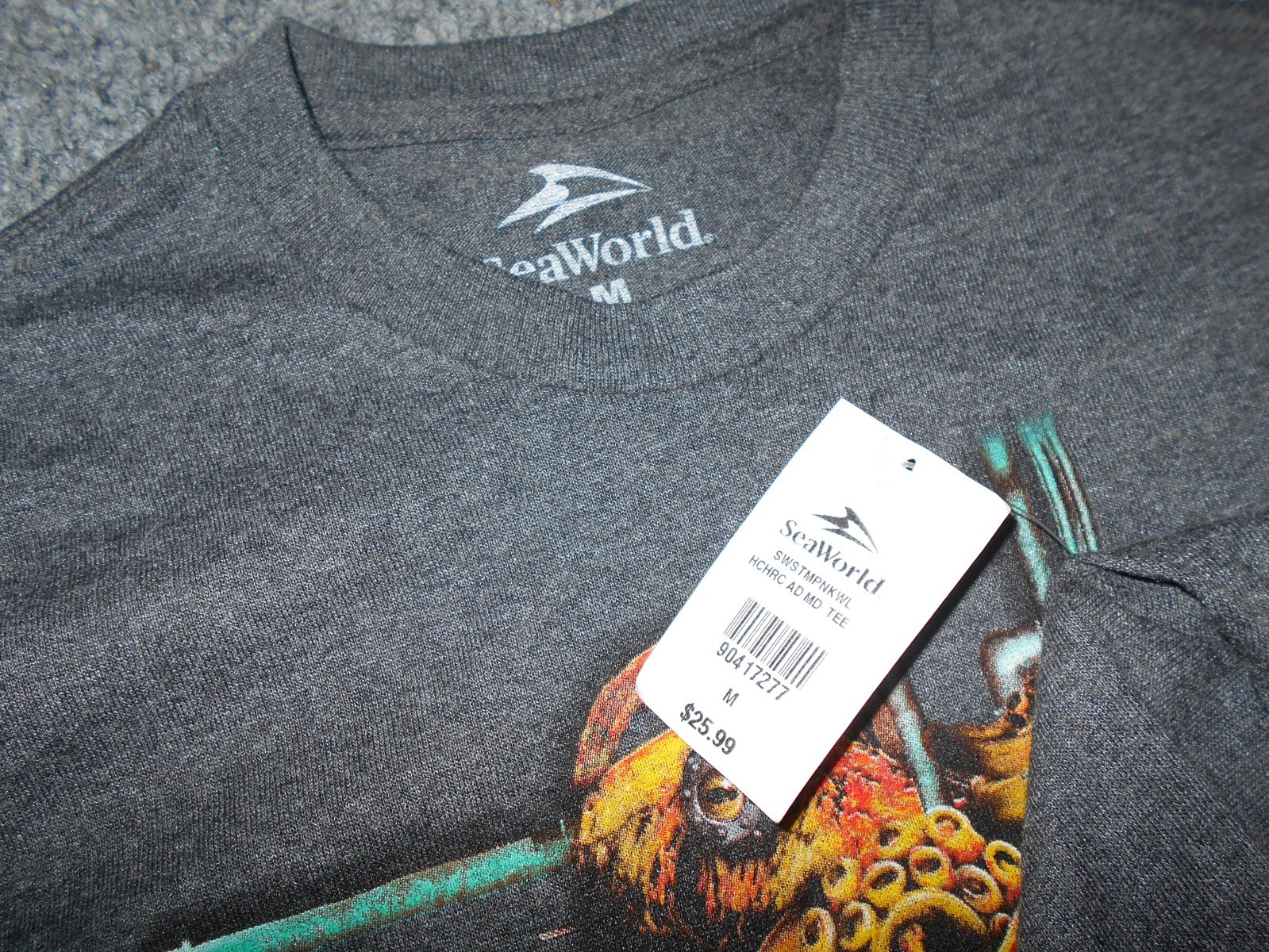 SEA WORLD NEW! W/TAGS MARVELS OF NATURE MENS MEDIUM STEAMPUNK T-SHIRT gallery
