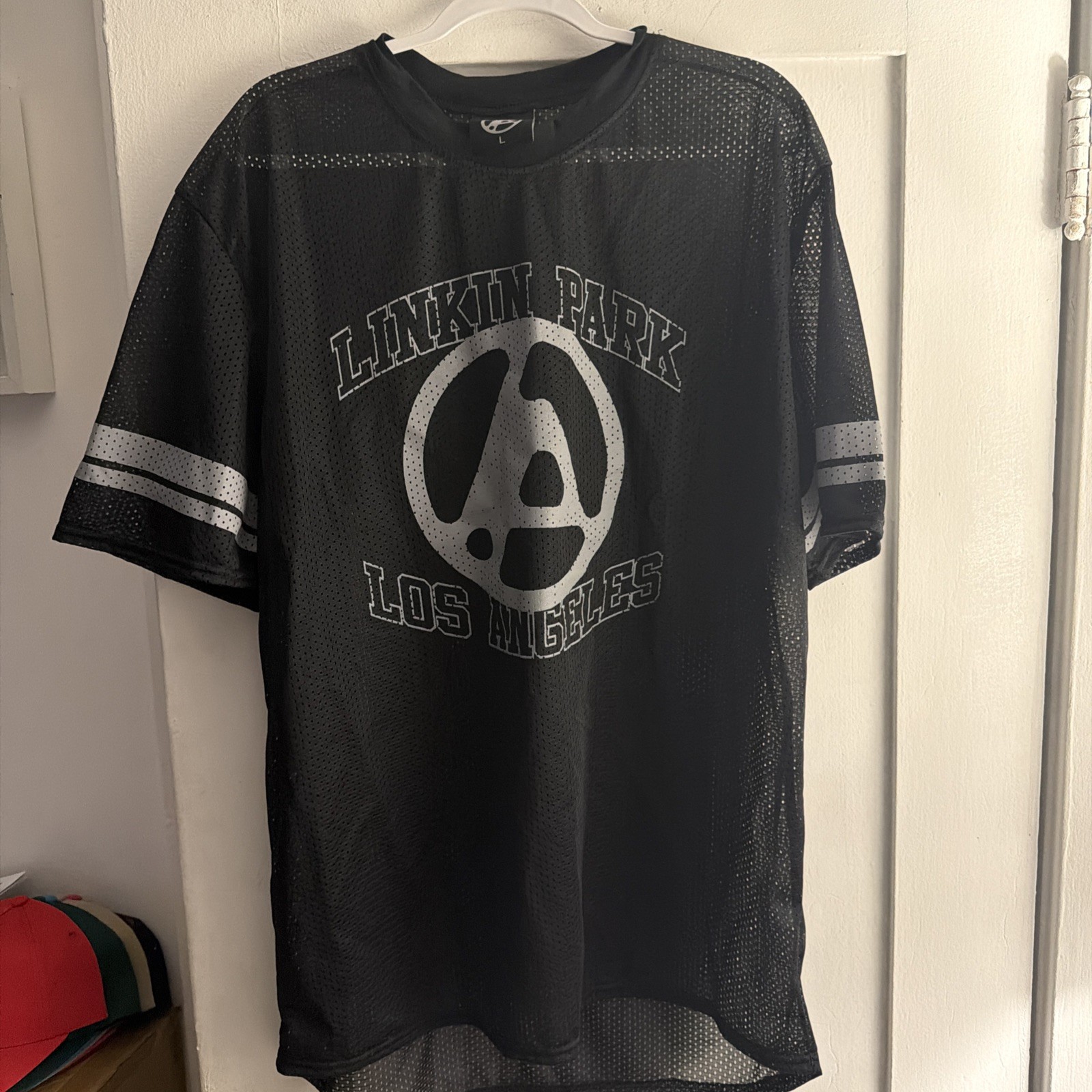 Linkin Park 2025 Tour Football Jersey Mesh Large Front Print Not Perfect gallery