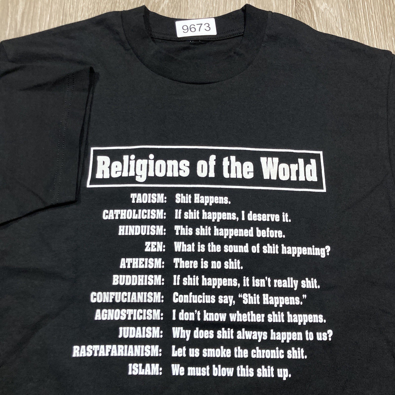 Religions Of The World Shirt M 90s 00s Y2k Blow Up Parody Crude Humor Funny Tee gallery