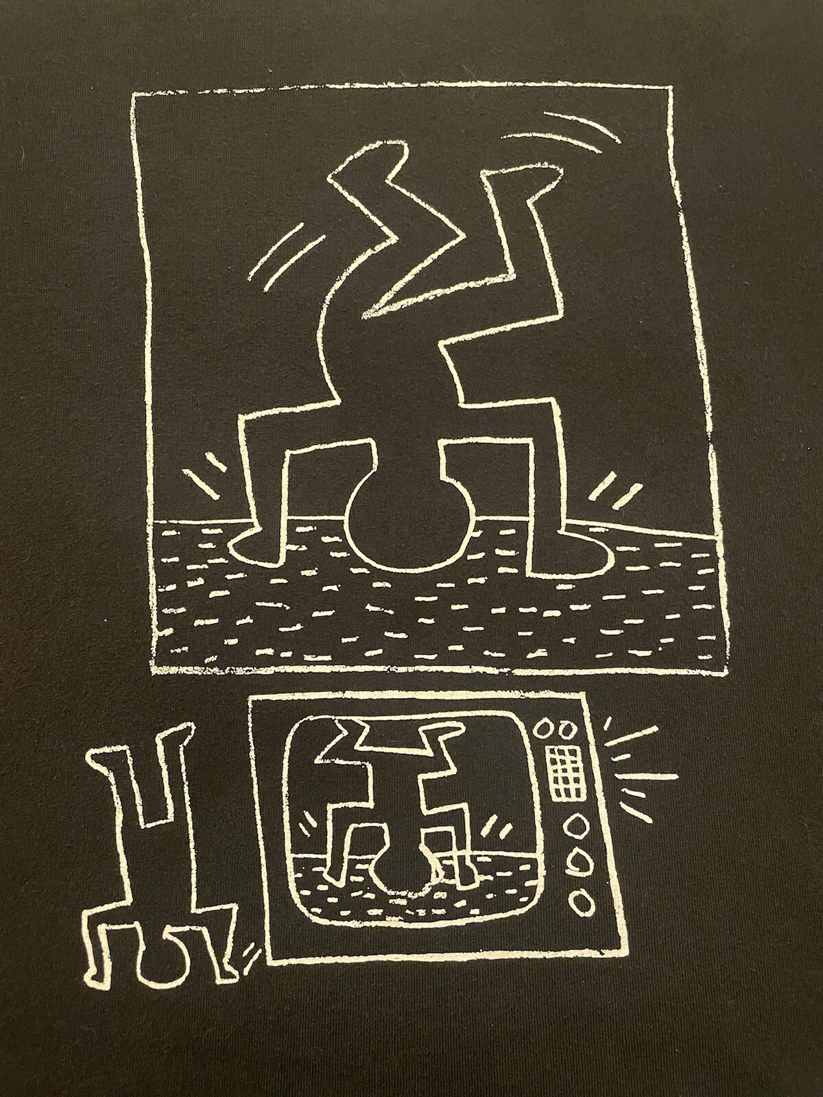 Uniqlo Mens Medium Black SPRZ NY MoMA Special Edition Keith Haring T-Shirt gallery