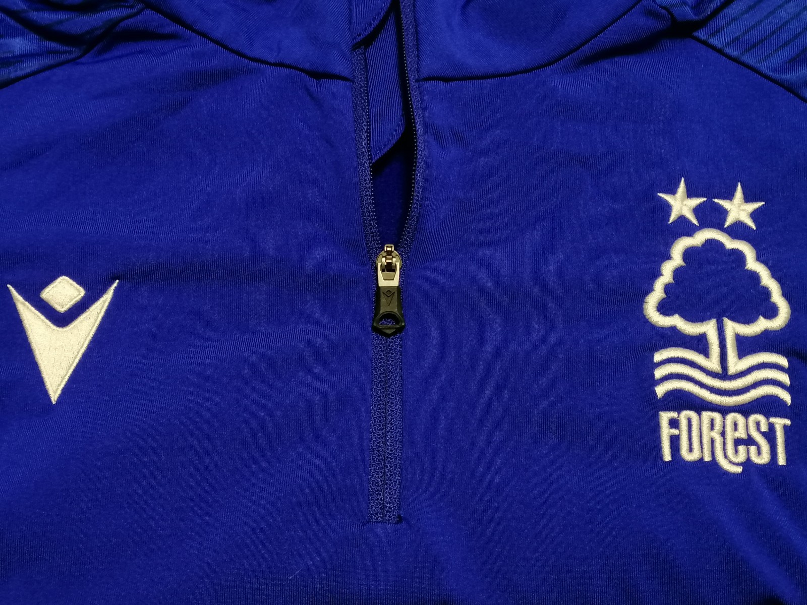 Nottingham Forest 1/4 zip football training jacket Macron size S gallery