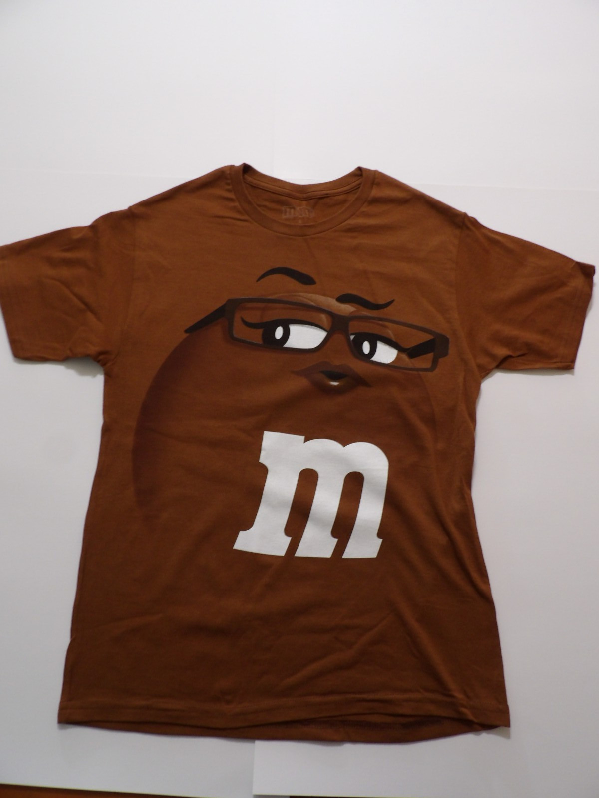 Adult Unisex Brown Small M&M's Face T-Shirt gallery