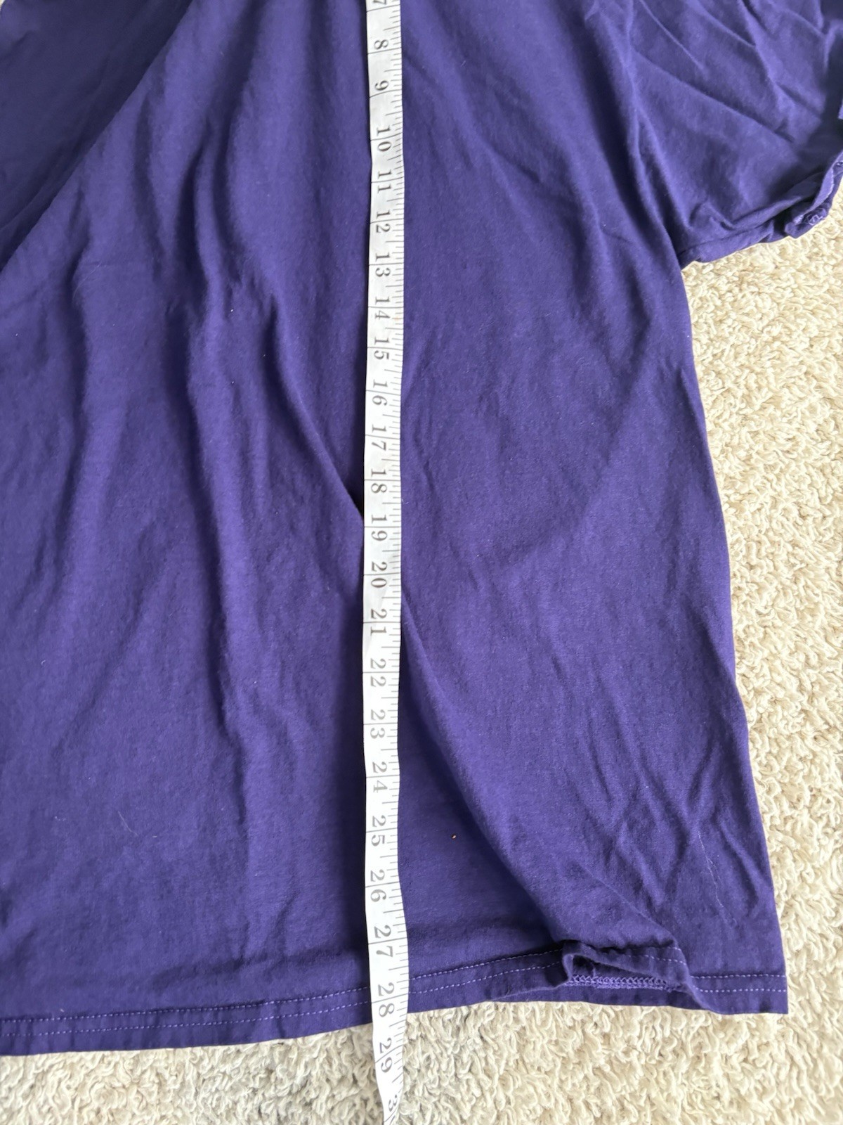 Champion shirt adult extra large 1XL purple short sleeve crewneck casual mens a2 gallery