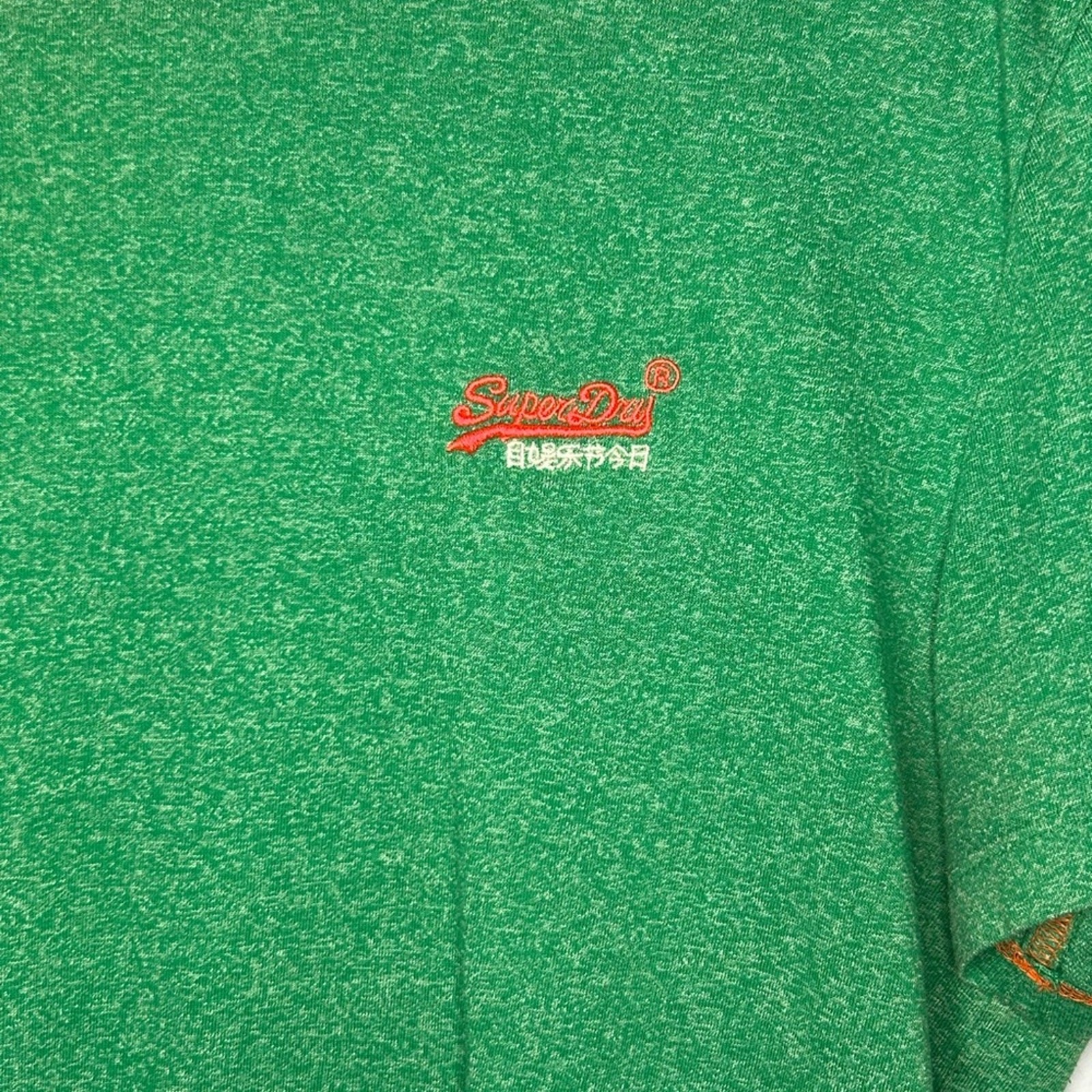 Heather Green Superdry Orange Label Vintage Embroidery Tee - (Unisex XL)e gallery