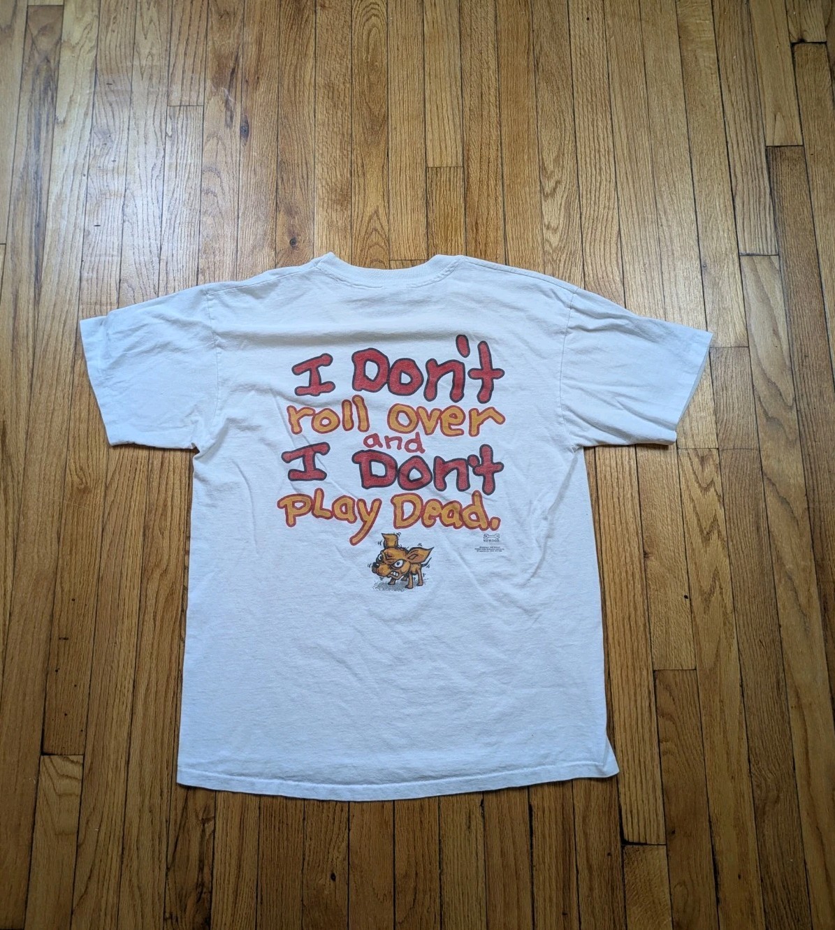 Vintage Psycho Chihuahua T-Shirt Men’s Size XL White Single Stitch 1995 USA gallery