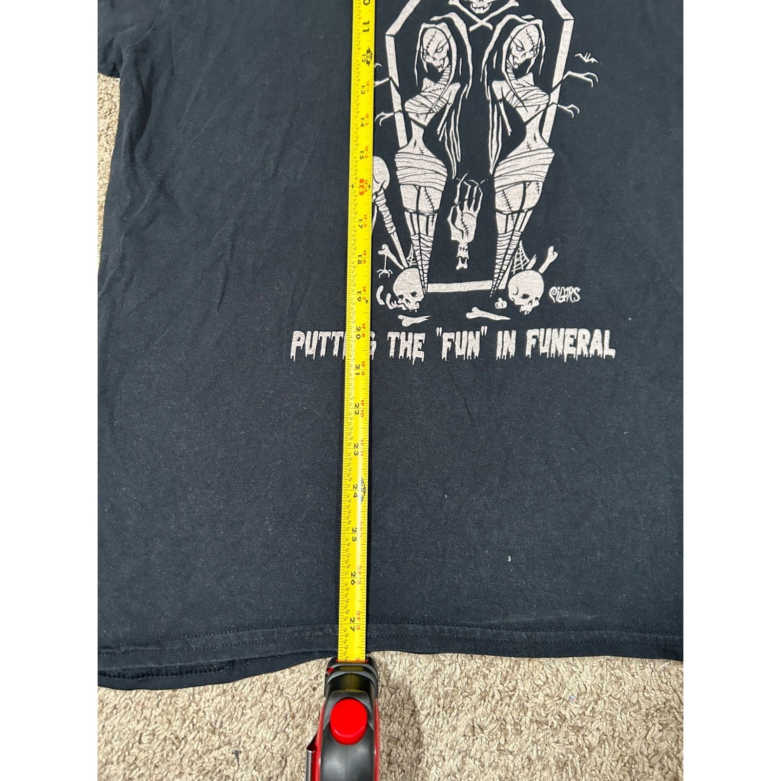 Tattoo Graphic T-Shirt Mens L MN STP MPLS Grunge Emo Punk Goth VTG Coffin Horror gallery