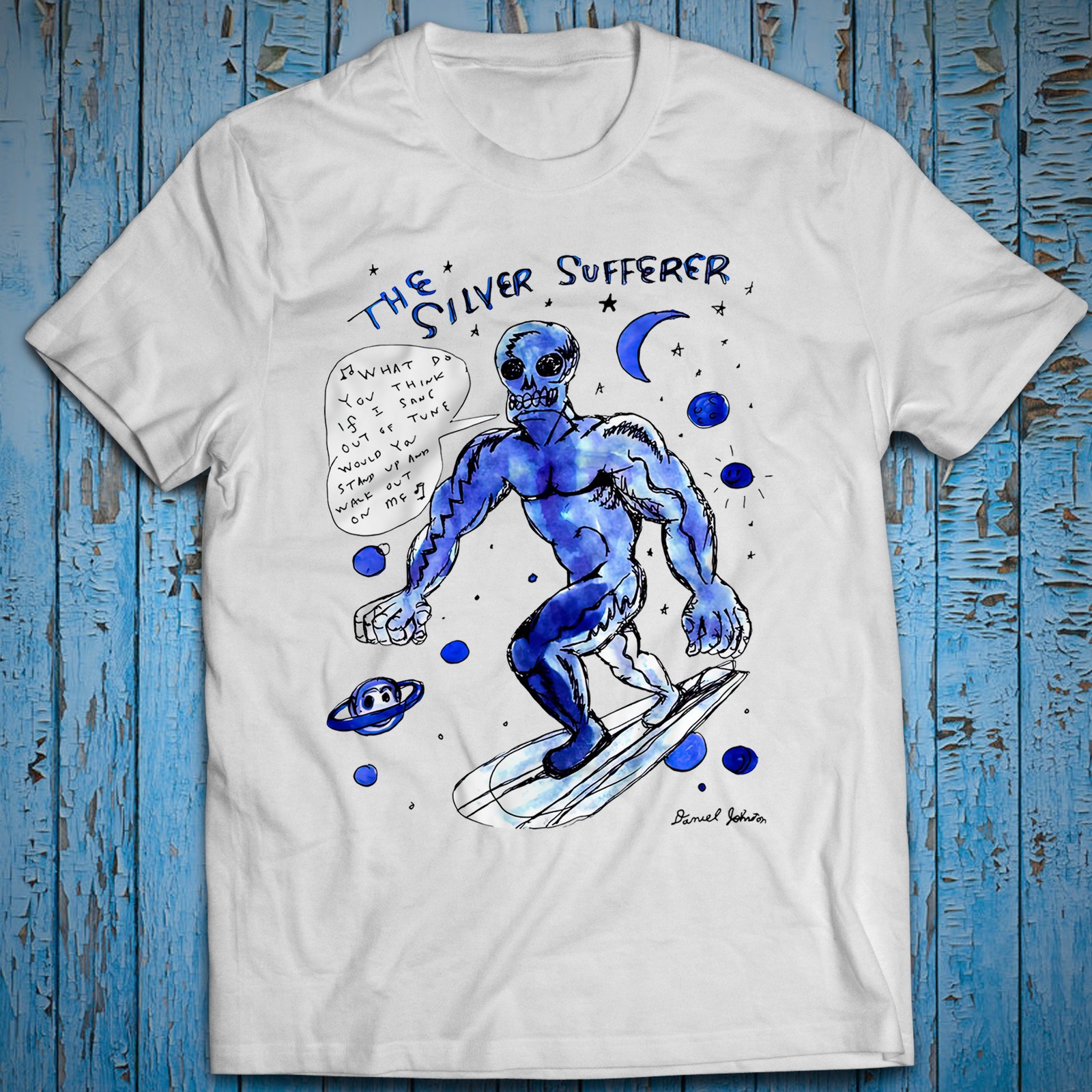 The Silver Sufferer Daniel Johnston My Yoke Is Heavy Silly Love T Shirt gallery