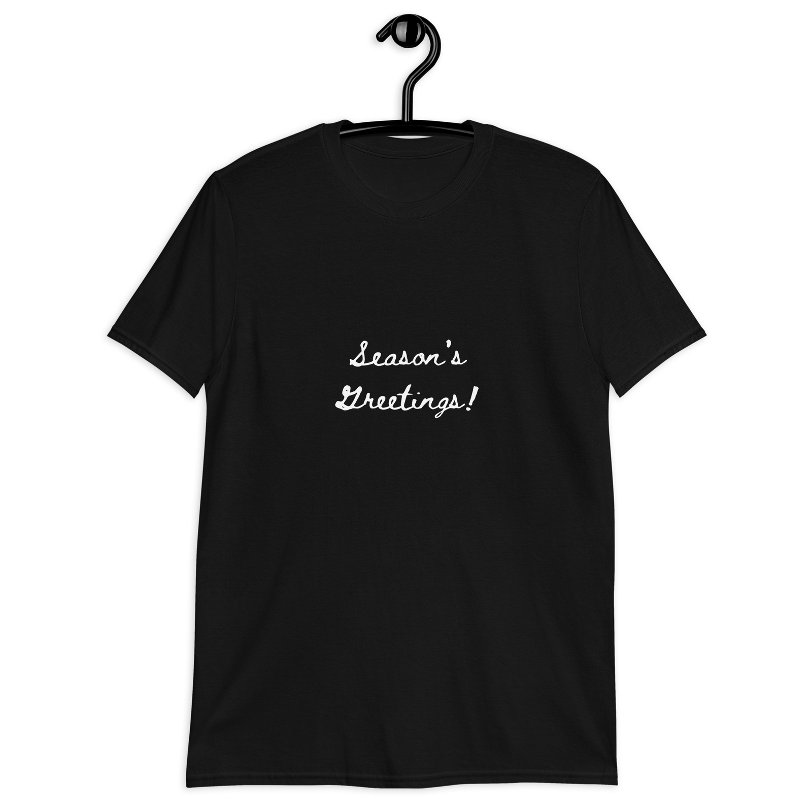 Holiday Greeting Quote Cursive Letters Classic Fit T-Shirt gallery
