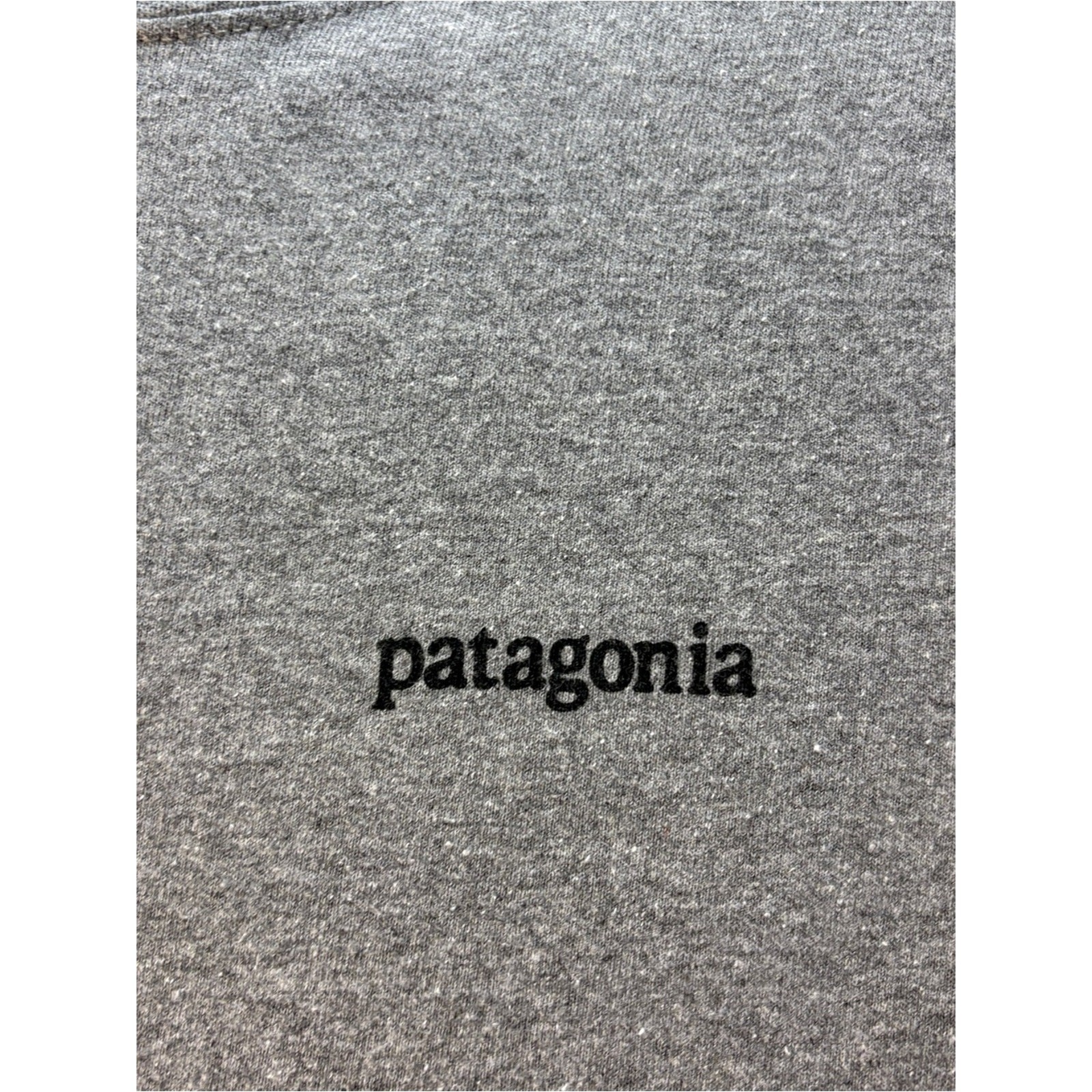 Patagonia Gray Long Sleeve Tee with Orange and Yellow Sunset Graphic gallery
