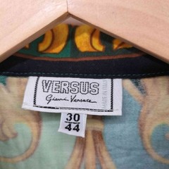 VERSUS Baroque Pattern Flat Front Shirt Men’s Used BAZZ-0