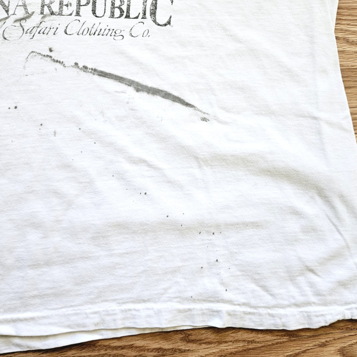 Vintage 90s Banana Republic Giraffe Pocket T Shirt Size XL Single Stitch gallery