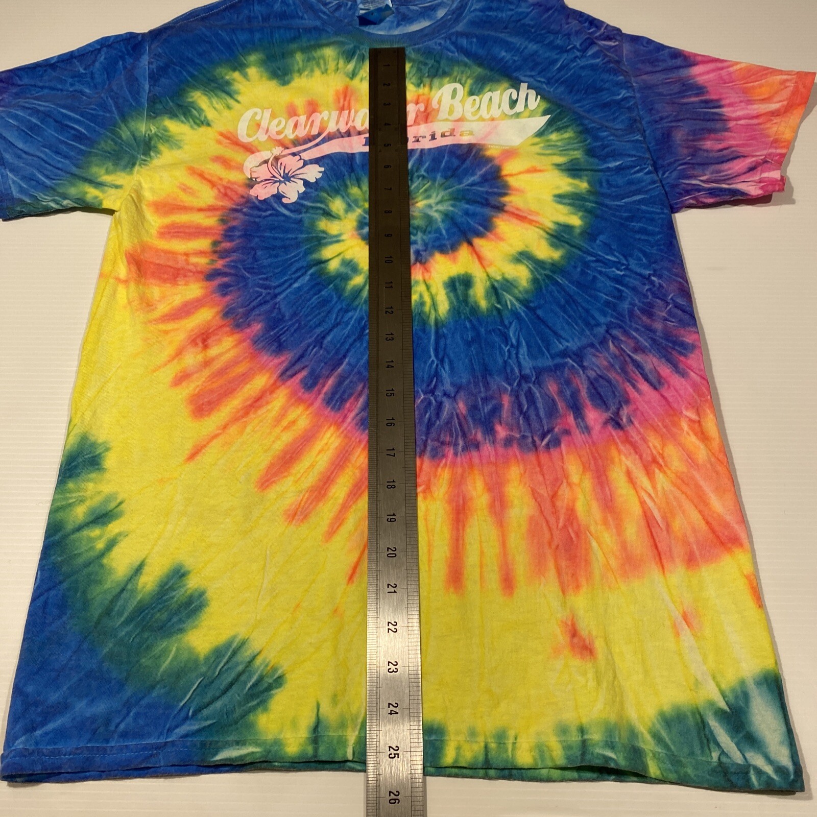 Gildan Clearwater Beach Florida Fluro Tye Dye Medium gallery