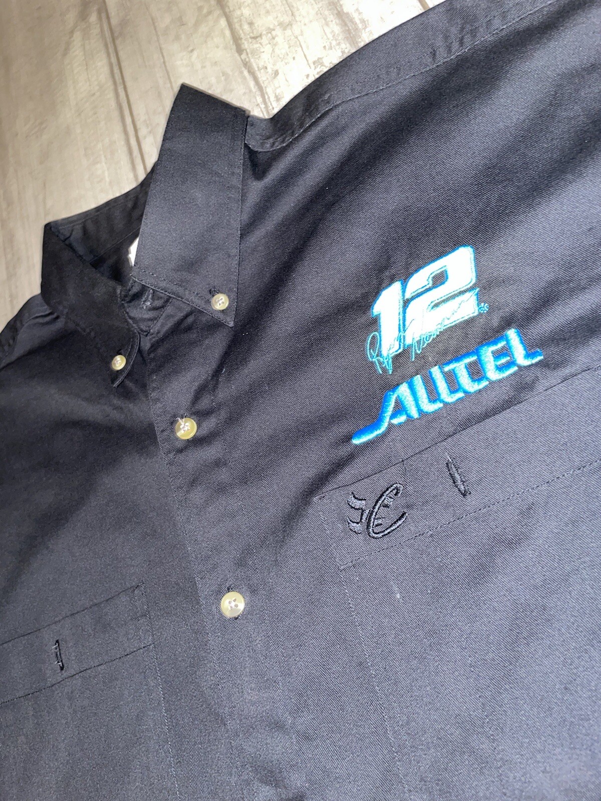 Nascar AllTell Ryan Newman #12 Chase Authentic Shirt Sz Large Used Item Black gallery