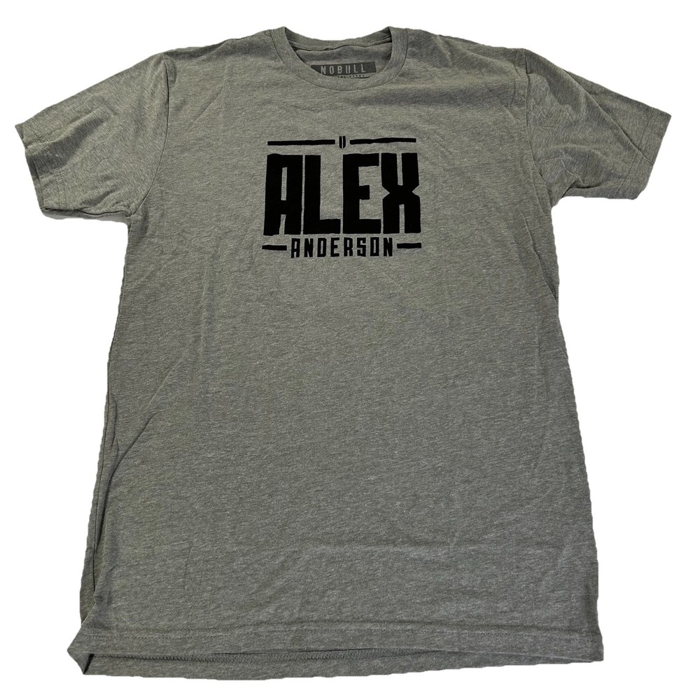NOBULL Alex Anderson CrossFit Training Graphic T-Shirt Gray Mens Small