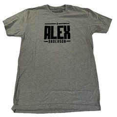 NOBULL Alex Anderson CrossFit Training Graphic T-Shirt Gray Mens Small