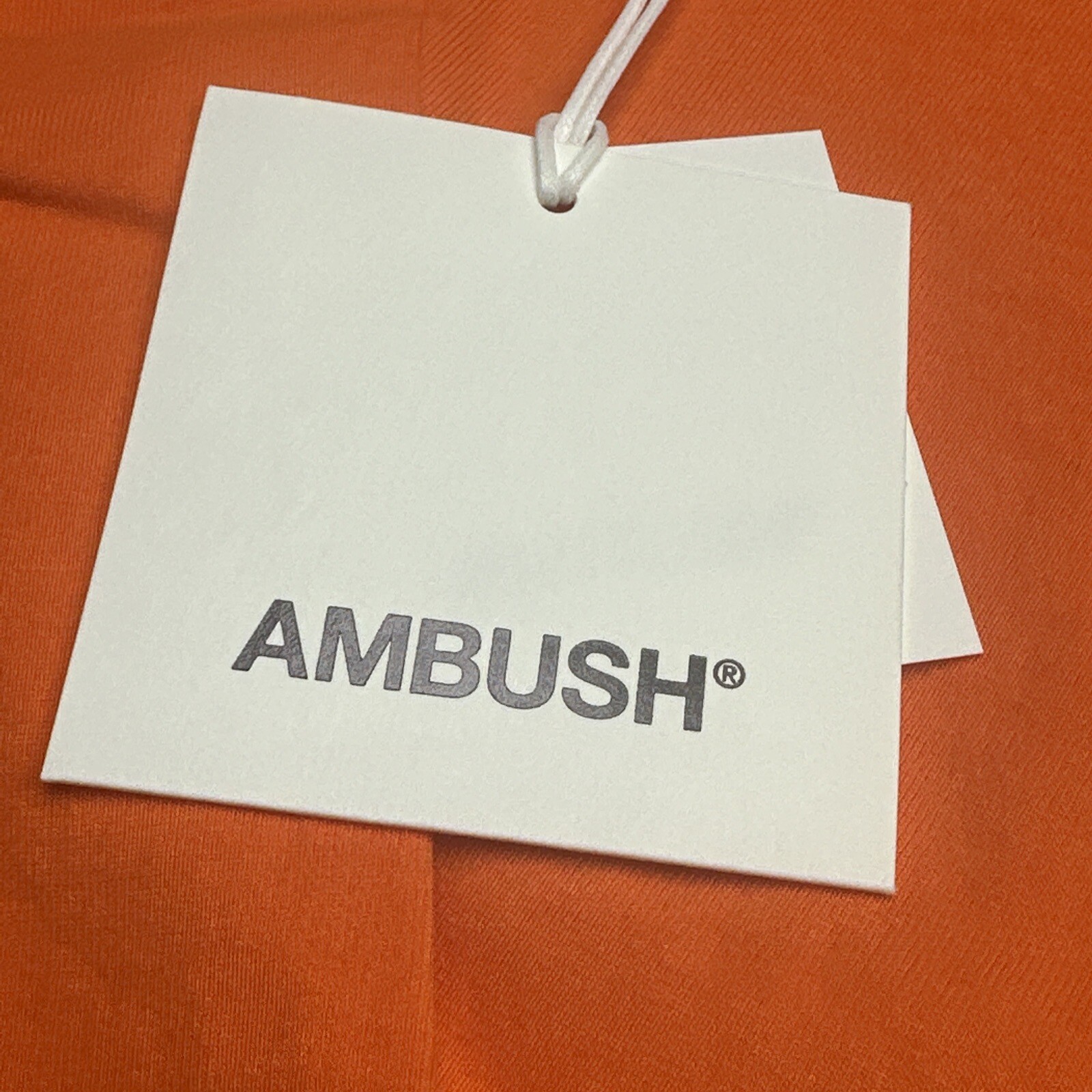AMBUSH VISITOR LONG SLEEVED T-SHIRT WAVES IN SPACE ORANGE gallery