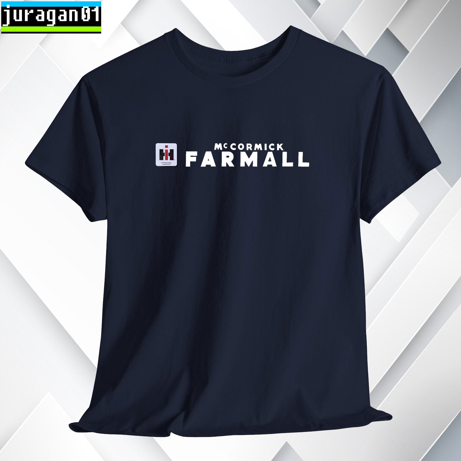 Farmall Tractors Logo Black/Navy/Grey/White/Red/Choco/Orange Shirt S-5XL gallery