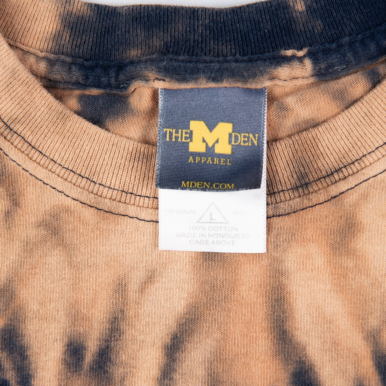 Michigan Wolverines Go Blue Reverse Tie-Dye T-Shirt Men’s Large Black Brown gallery