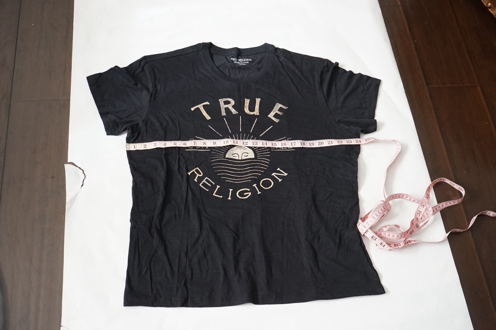True Religion Men's Black Graphic Logo Crew Neck Short Sleeve T-Shirt 3XL gallery