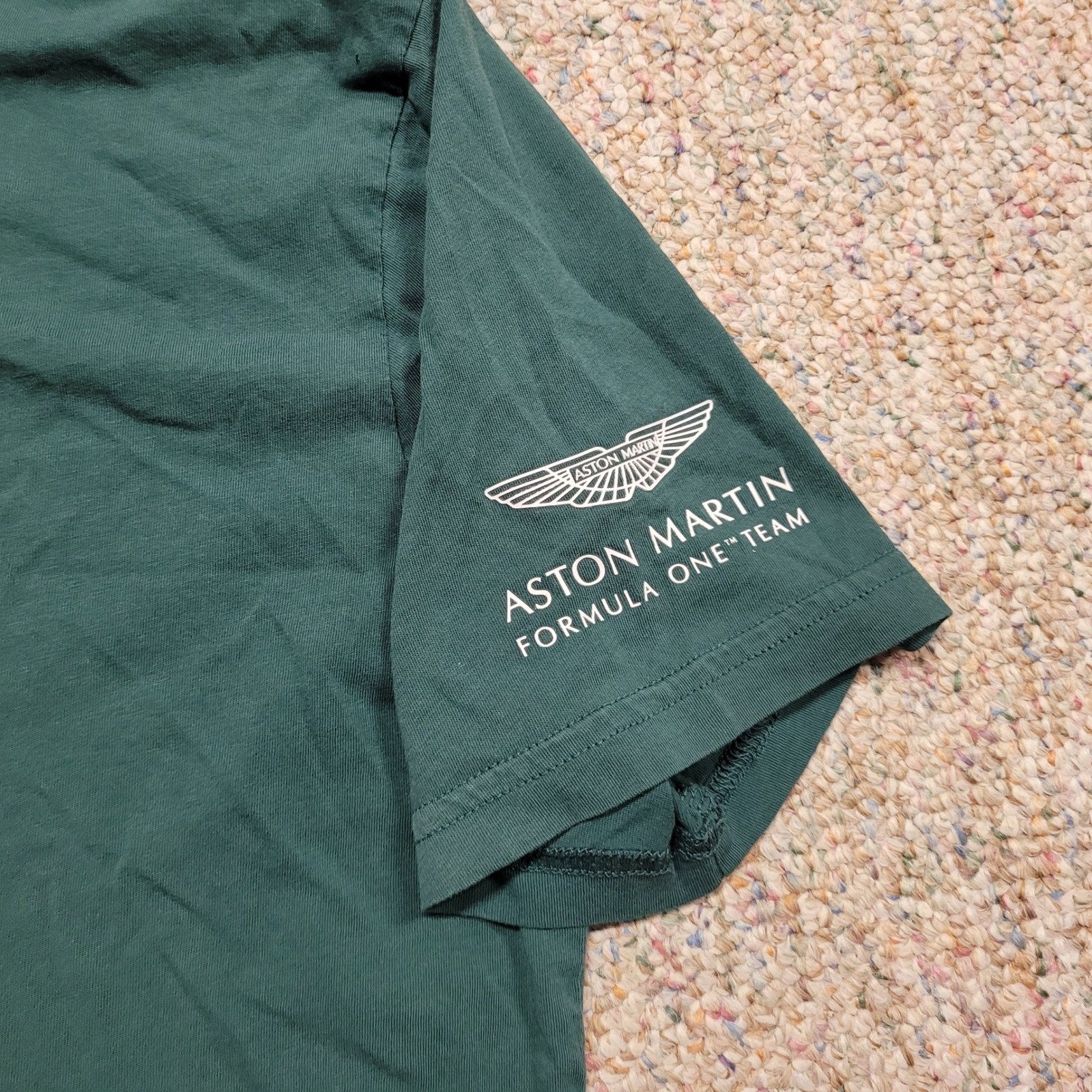 Aston Martin T-Shirt Mens Medium Green Sebastian Vettel SV5 F1 Formula One Team gallery