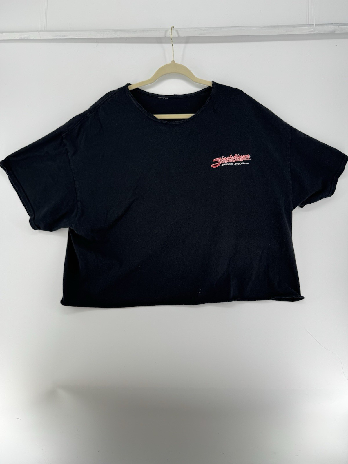 Speed Shop Cropped T Shirt Size Unknown, M Finger Edited Out gallery