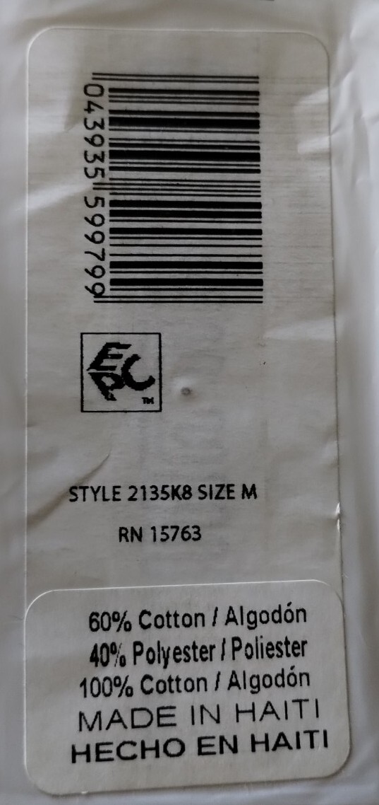(6) New Hanes Tagless ComfortSoft ComfortBlend Undershirts T-Shirts Med Open Bag gallery