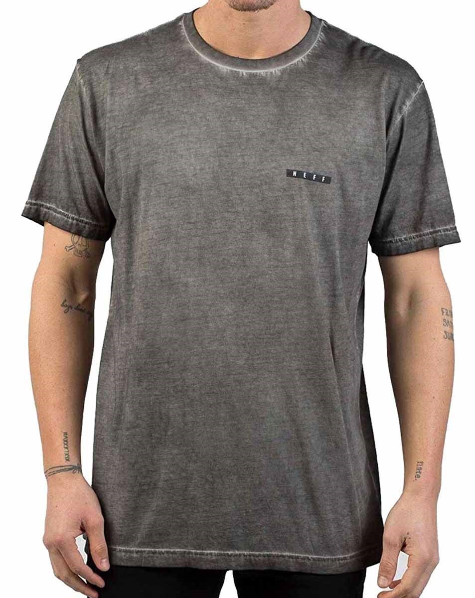 Neff Science Washed Short Sleeve Tee T-Shirt, Men’s Large, Charcoal Grey New