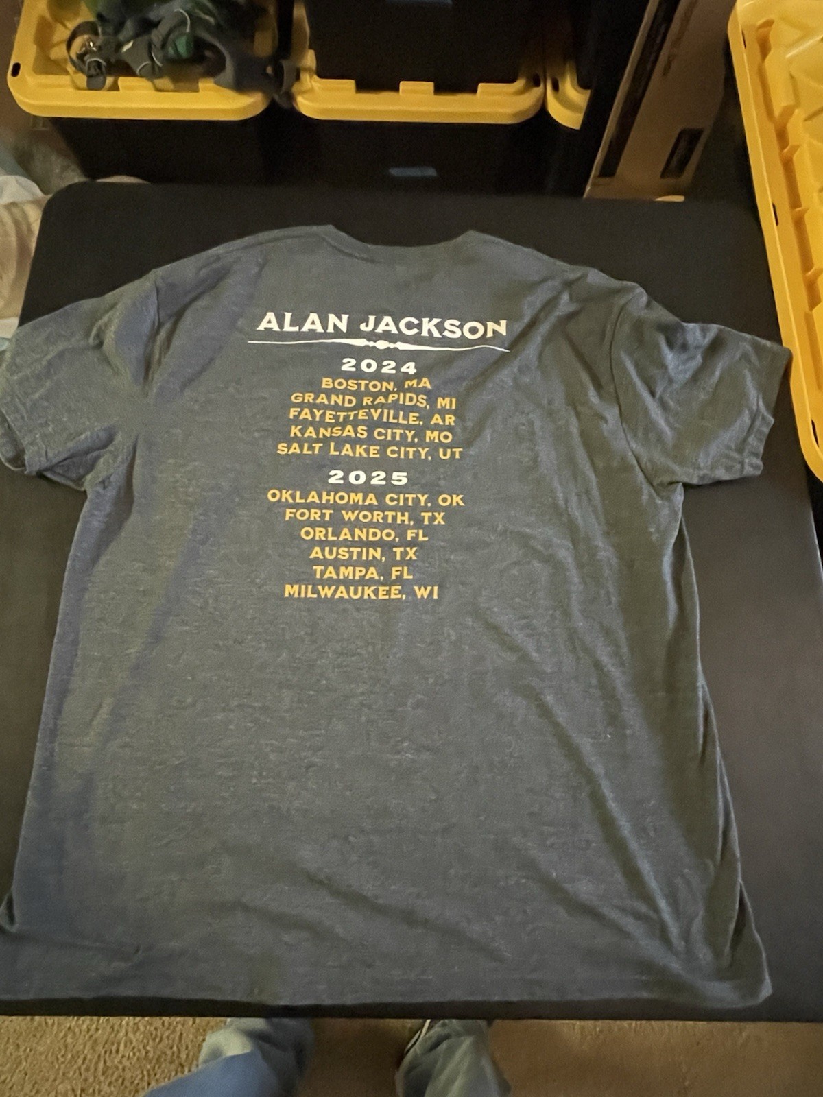 Alan Jackson Last Call One More for the Road Tour T-shirt 2xl Cotton Grey gallery