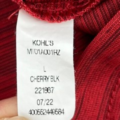 Men’s Red Tek Gear® Dry Tek Tee in Cherry Large