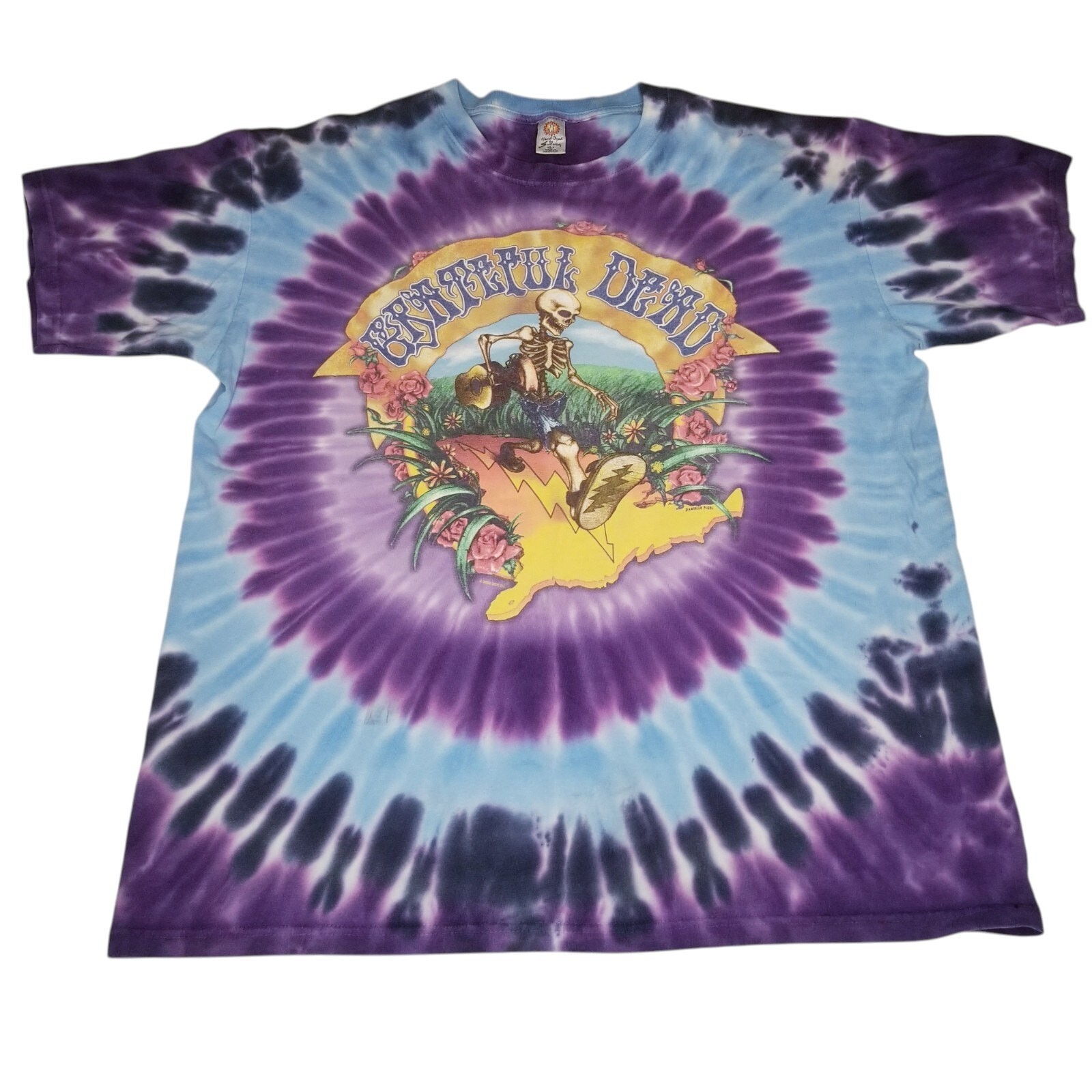 Grateful Dead 2006 Coast to Coast Tie Dye T Shirt Large Sundog Hippie Festival gallery