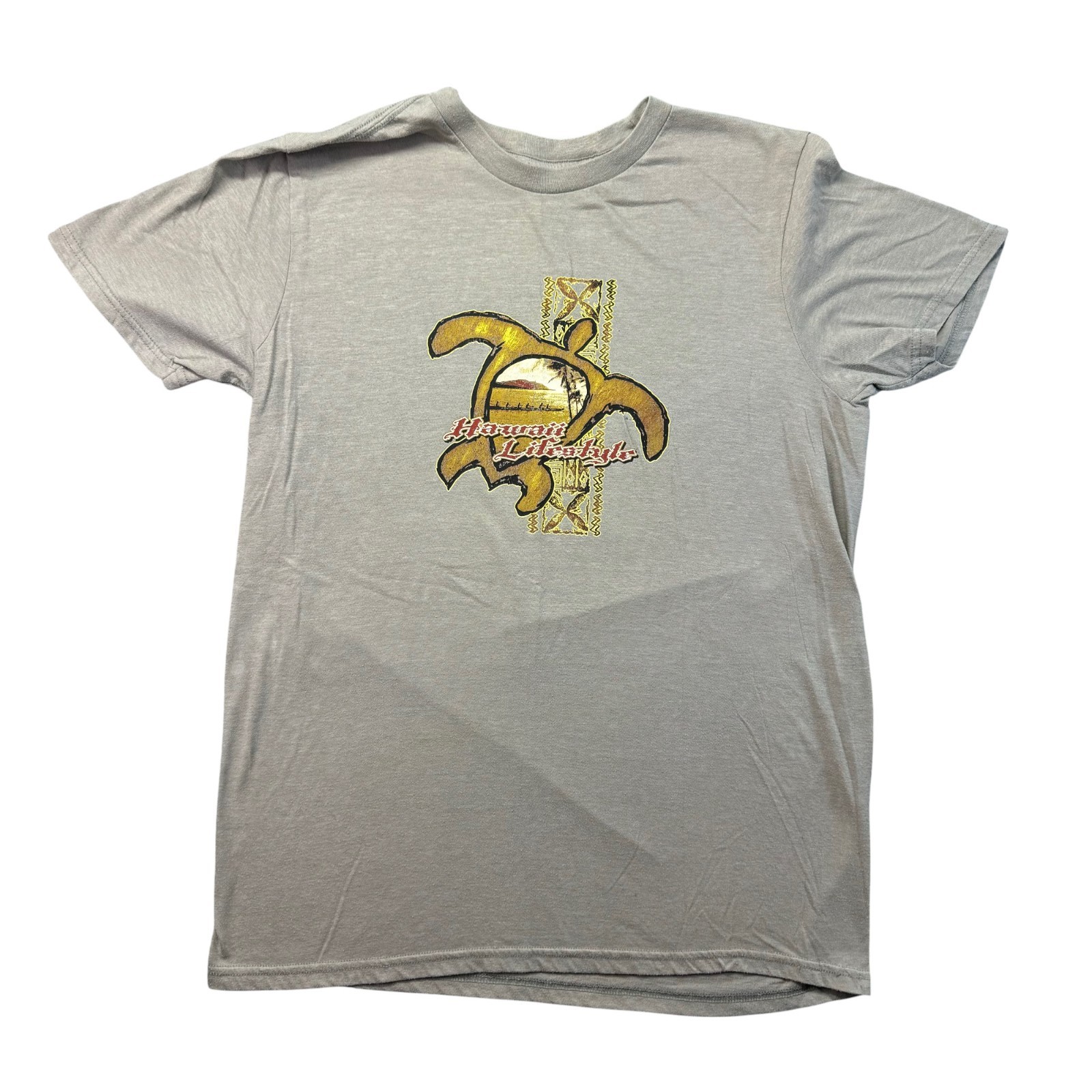 Hawaii Lifestyle Shirt Mens Medium Gray Y2K Surfing Outdoor Beach Vintage Skater gallery