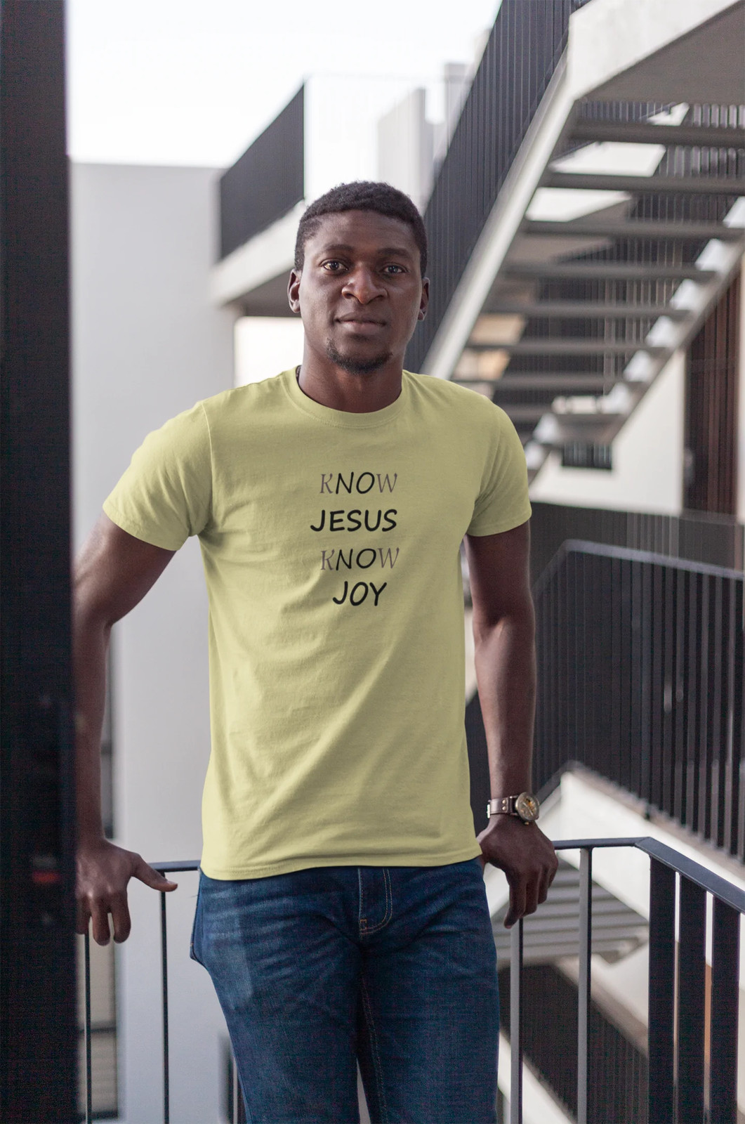 Next Level 3600 Soft Cotton Tee "KNOW JESUS KNOW JOY" gallery