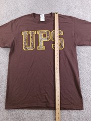 Jerzees Dri Power Active Mens M Short Sleeve T-Shirt Camouflage UPS Print Brown