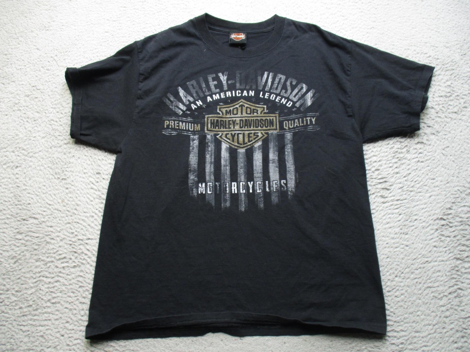 Harley Davidson Shirt Mens Large Black Riding High Dealer Tee Greensboro NC