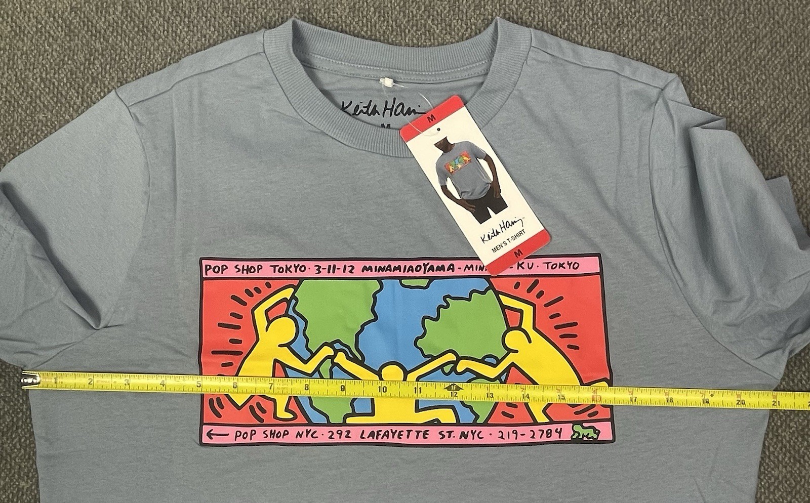 Keith Haring Men's Graphic Tee Blue/Beige/Black Pick Size S, M, L, XL, XXL NWT gallery