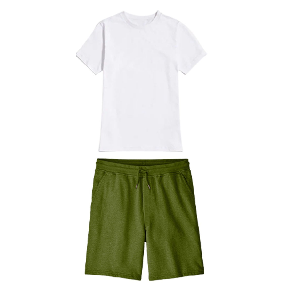 Men's 2 Piece T-Shirt & Shorts Set Gym Outfit Tracksuit Summer Short Sleeve New gallery
