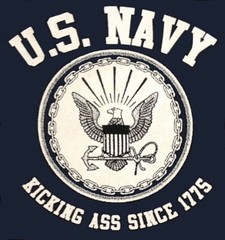 US Navy KICKING ASS Since 1775 Midnight Blue Digital Camo T-Shirt Vet Veteran