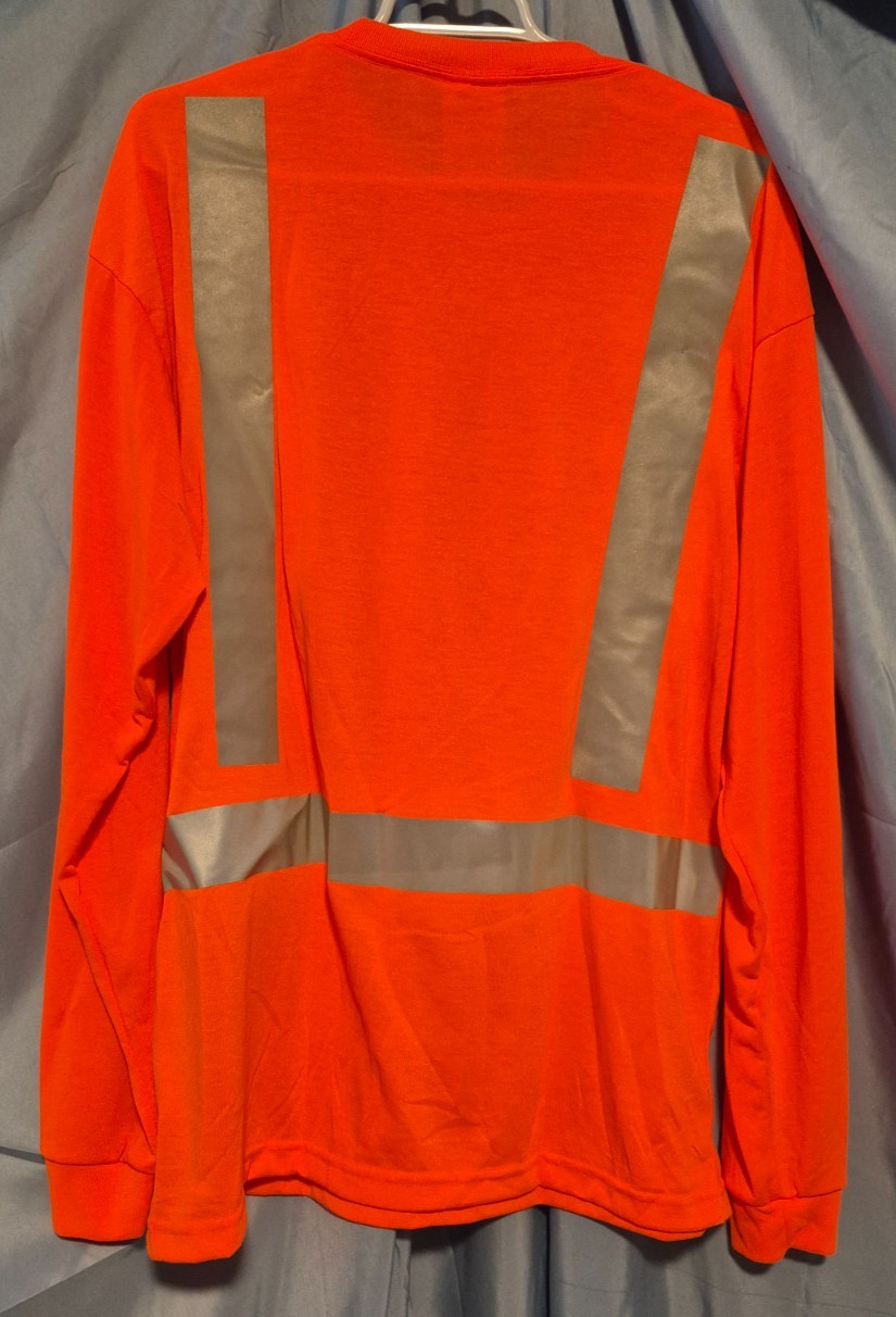 Crew LS Orange Safety Shirt Reflective High Visibility ANSI Class 2/Type R gallery