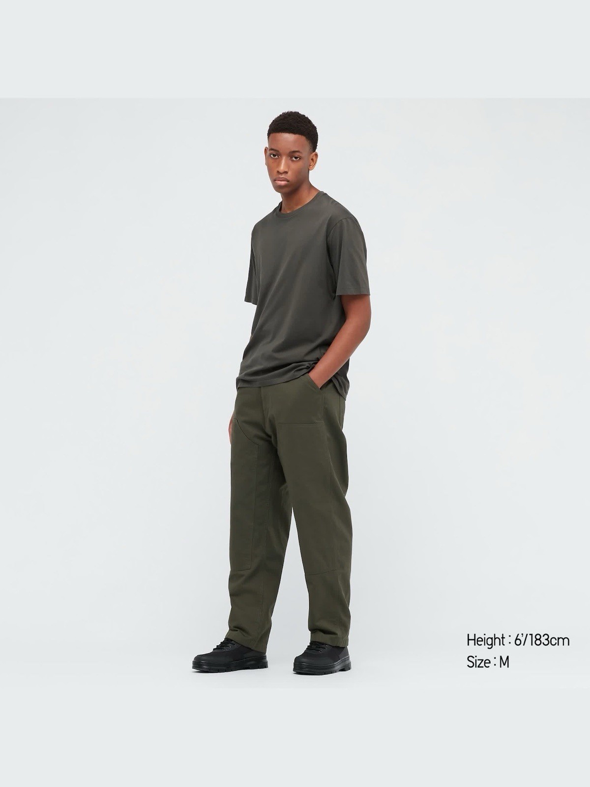 Uniqlo x Jil Sander +J Supima® Cotton Relaxed Fit T-Shirt Olive Green Size Small gallery