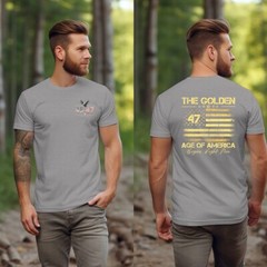 Trump Vance 2024 The Golden Age of America Great MAGA Golf 45 47 Eagle T-Shirt