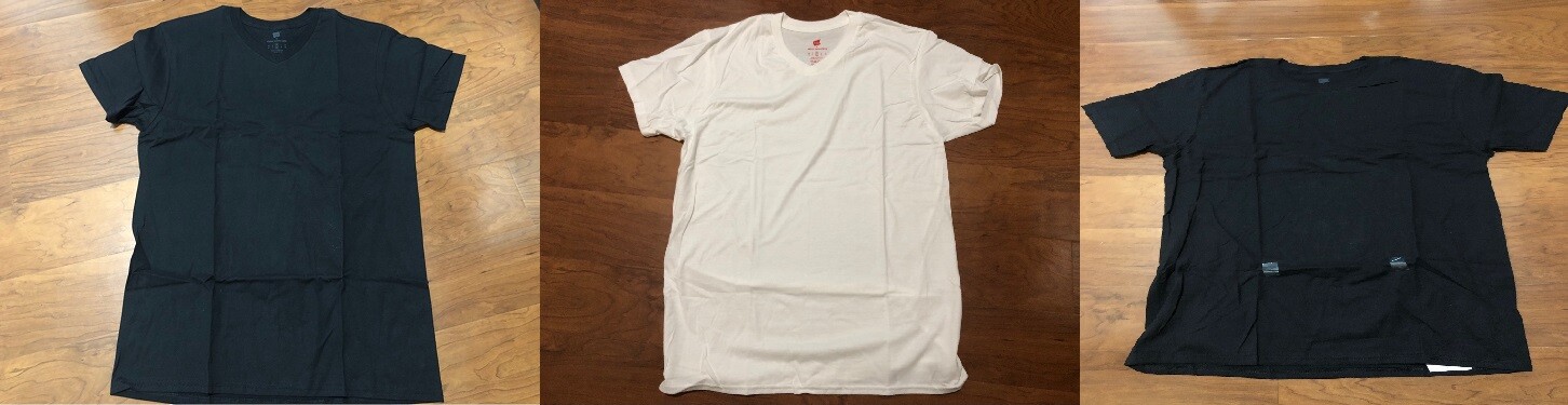 Hanes & Urban Outfitters V-Neck Crew Neck Tee T Shirts Black White Men SZ M NEW gallery