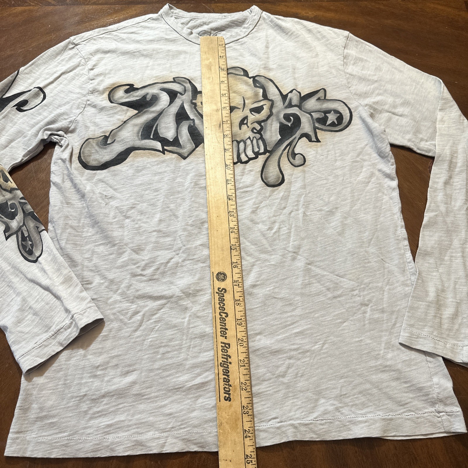 The Great China Wall Ink Men’s Longsleeve M Shirt Graffiti And Skulls gallery