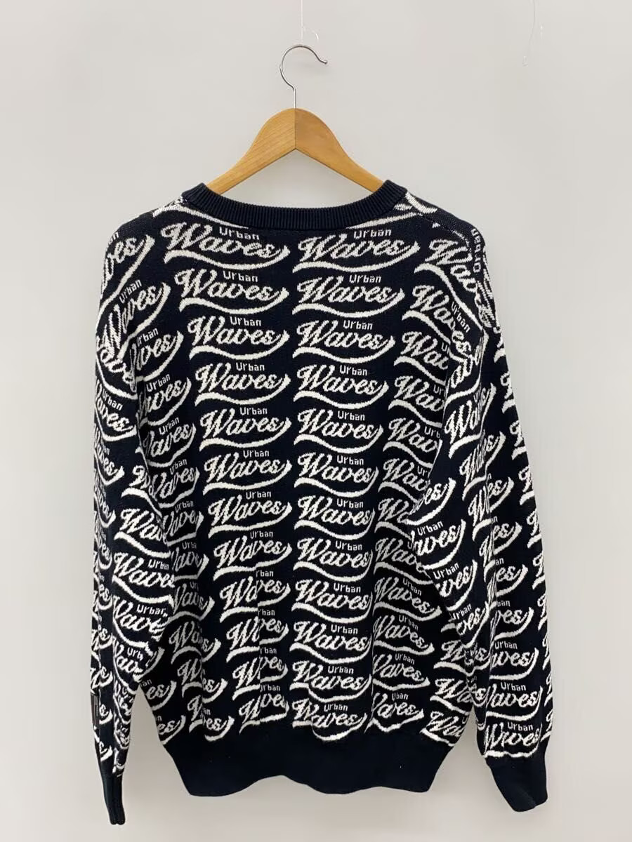 SYUMAN. Knit Sweater (Lightweight) Free Size Cotton Black All-Over Print YO24ss- gallery