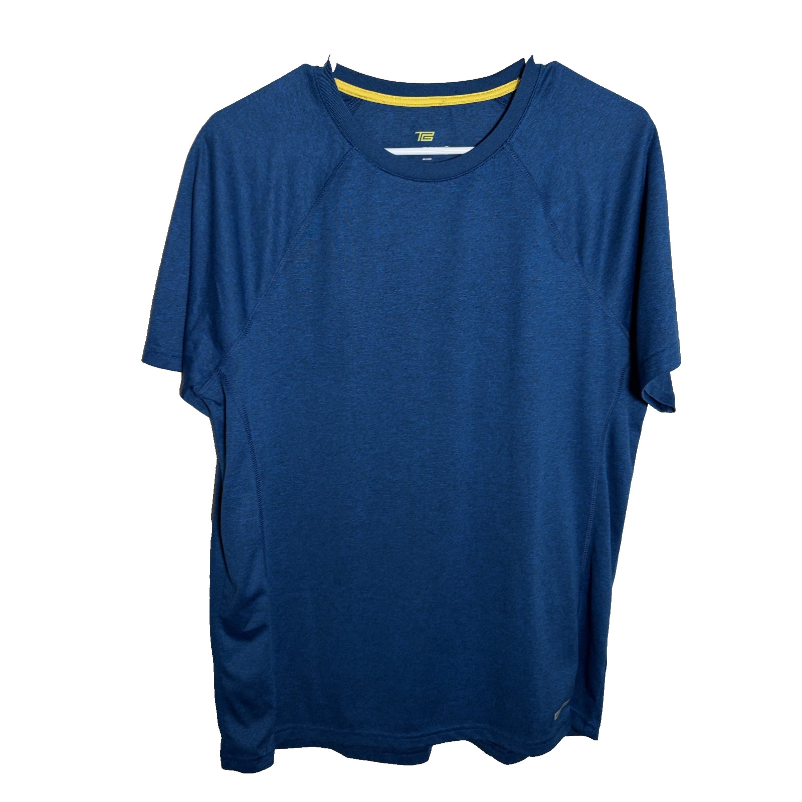 Tek Gear T-Shirt Men's Small Blue Navy Crew Neck Short Sleeve Athletic Casual gallery