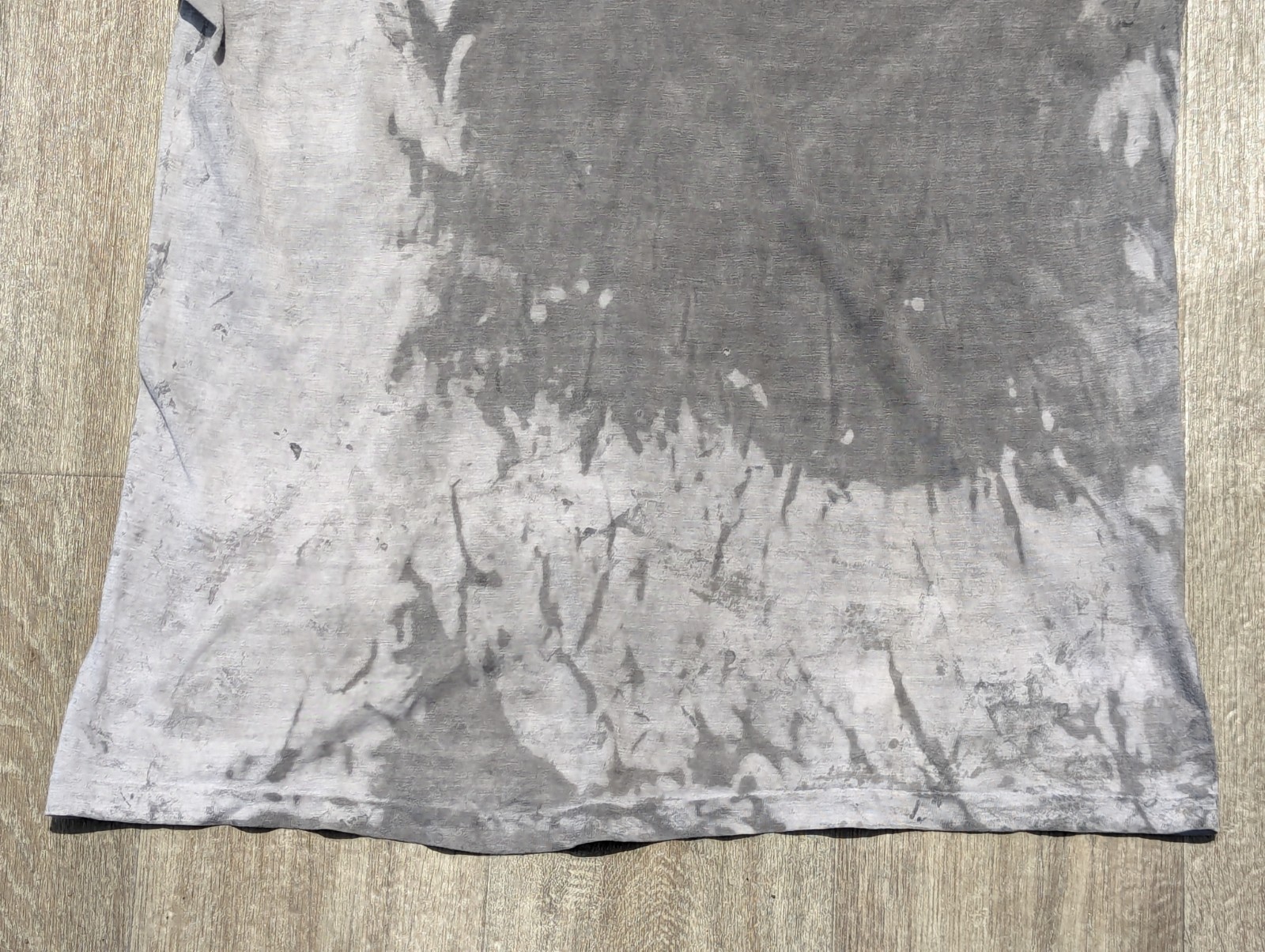 Vintage 70s 80s Thrashed Single Stitched T Shirt Paint Splatter Abstract M 20x26 gallery