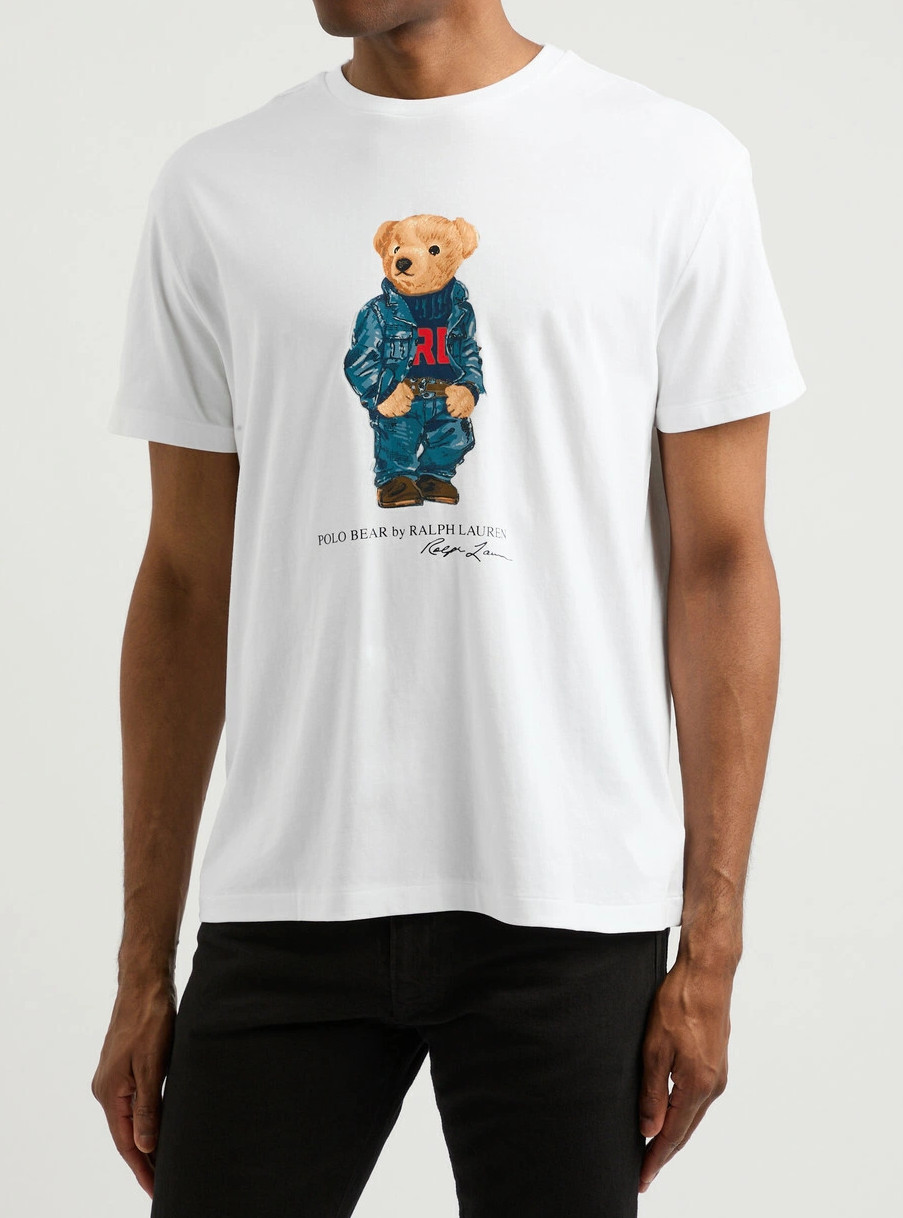 Polo Ralph Lauren Classic Fit Polo Bear Jersey T-Shirt Short Sleeve White gallery