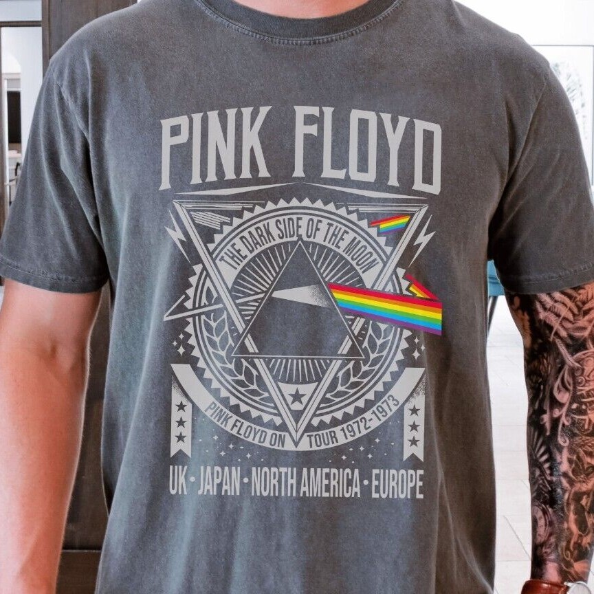 Pink Floyd The Dark Side of the Moon T-Shirt Rock Band Comfort Colors 1717 Tee gallery